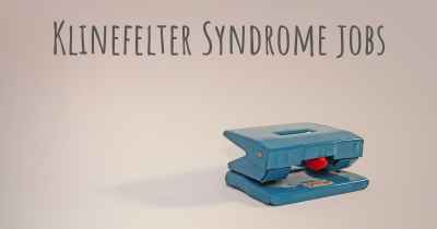 Klinefelter Syndrome jobs