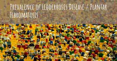 Prevalence of Ledderhoses Disease / Plantar Fibromatosis