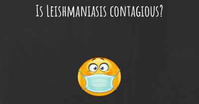 Is Leishmaniasis contagious?