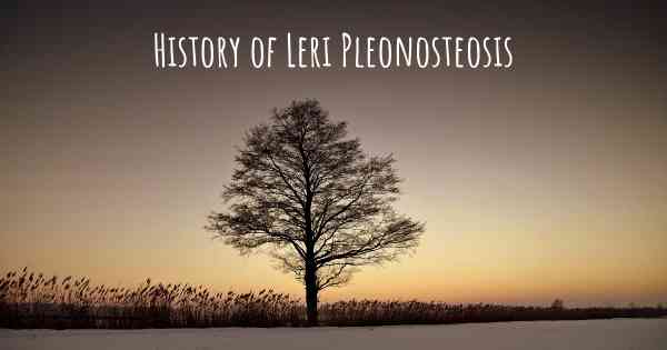 History of Leri Pleonosteosis