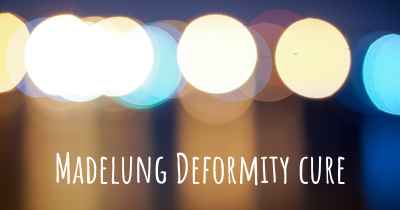 Madelung Deformity cure