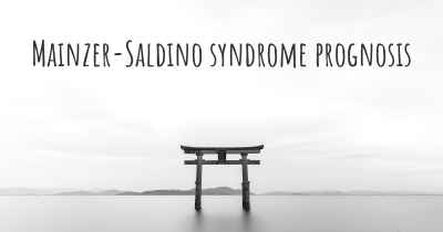 Mainzer-Saldino syndrome prognosis