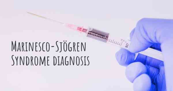 Marinesco-Sjögren Syndrome diagnosis