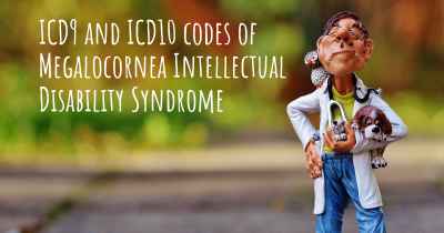 ICD9 and ICD10 codes of Megalocornea Intellectual Disability Syndrome