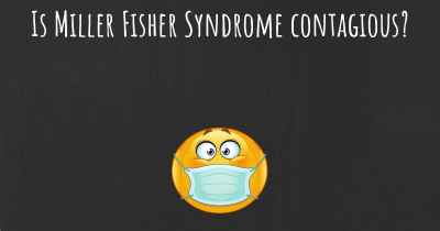 Is Miller Fisher Syndrome contagious?