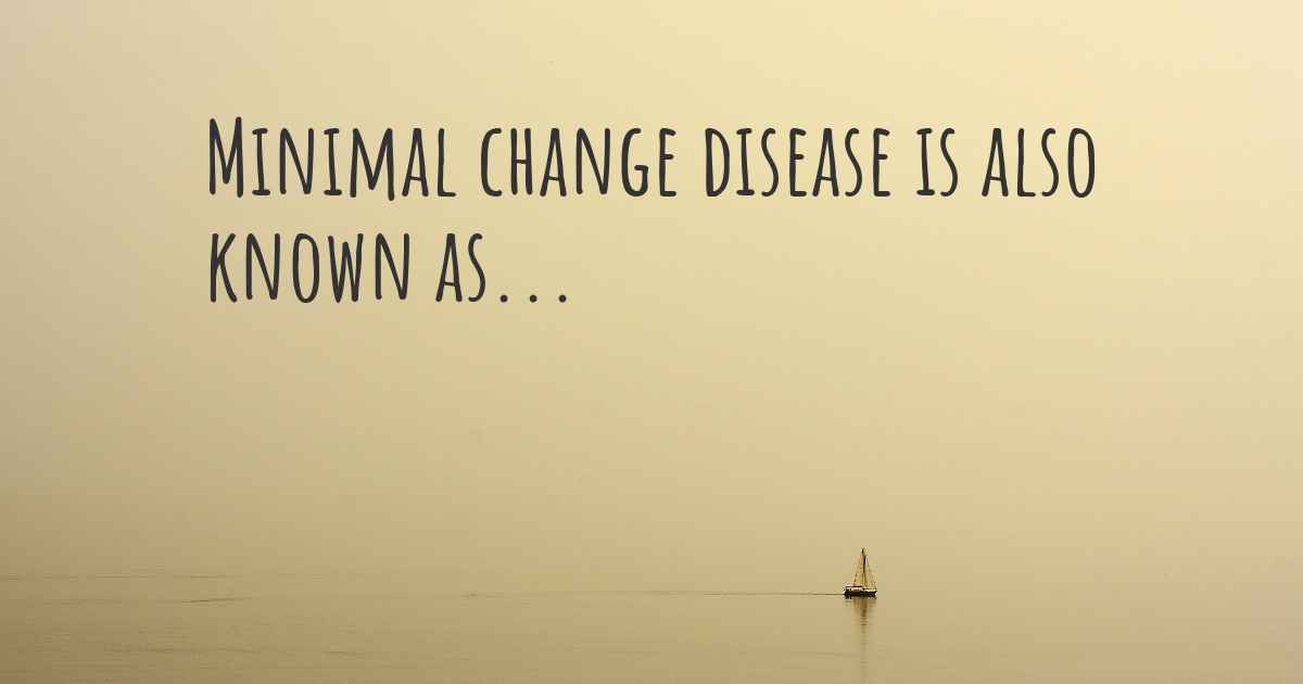 minimal-change-disease-synonyms