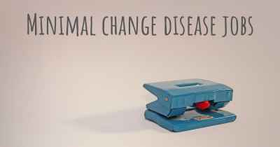 Minimal change disease jobs