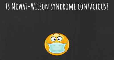 Is Mowat-Wilson syndrome contagious?