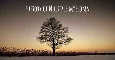 History of Multiple myeloma