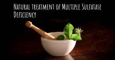 Natural treatment of Multiple Sulfatase Deficiency