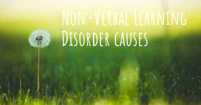Non-Verbal Learning Disorder causes