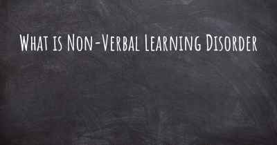 What is Non-Verbal Learning Disorder