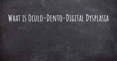 What is Oculo-Dento-Digital Dysplasia