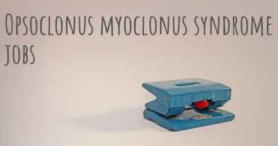 Opsoclonus myoclonus syndrome jobs