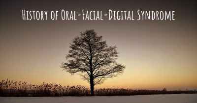 History of Oral-Facial-Digital Syndrome