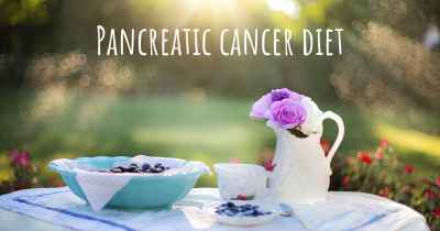 Pancreatic cancer diet