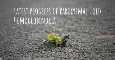 Latest progress of Paroxysmal Cold Hemoglobinuria