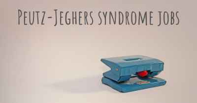 Peutz-Jeghers syndrome jobs