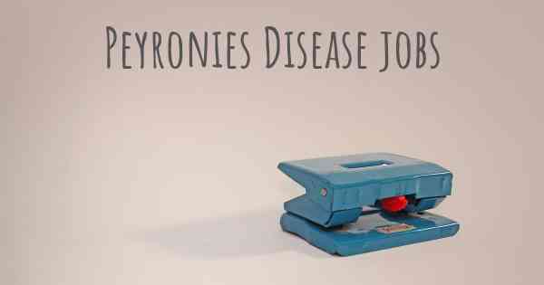 Peyronies Disease jobs