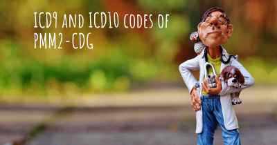 ICD9 and ICD10 codes of PMM2-CDG