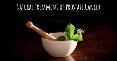 Natural treatment of Prostate Cancer