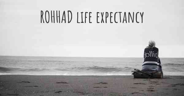 ROHHAD life expectancy