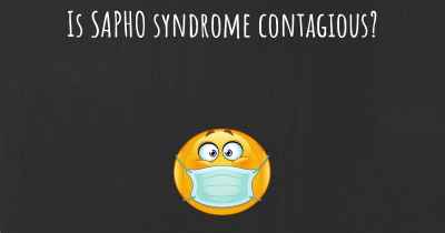 Is SAPHO syndrome contagious?
