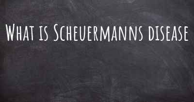 What is Scheuermanns disease