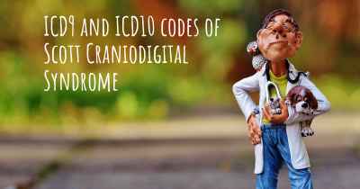ICD9 and ICD10 codes of Scott Craniodigital Syndrome