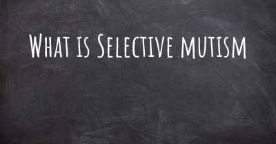 What is Selective mutism