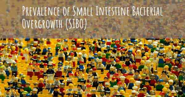 Prevalence of Small Intestine Bacterial Overgrowth (SIBO)