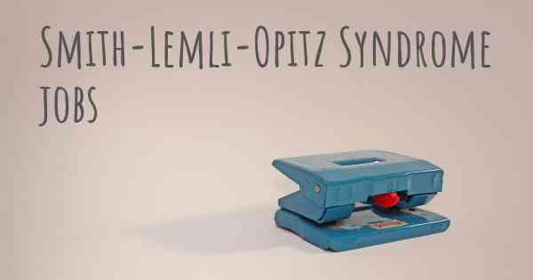 Smith-Lemli-Opitz Syndrome jobs