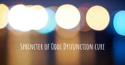 Sphincter of Oddi Dysfunction cure