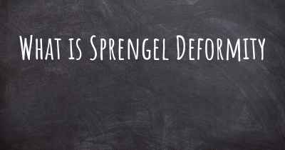 What is Sprengel Deformity