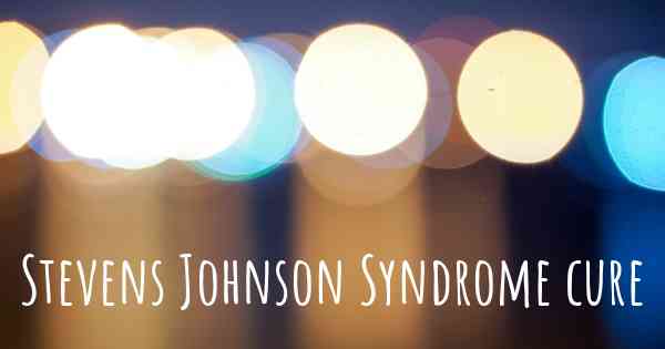 Stevens Johnson Syndrome cure