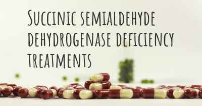 Succinic semialdehyde dehydrogenase deficiency treatments