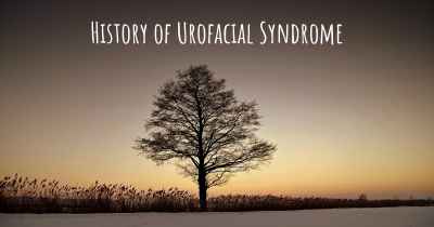 History of Urofacial Syndrome
