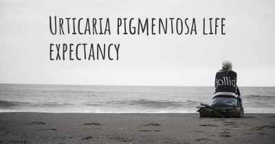 Urticaria pigmentosa life expectancy