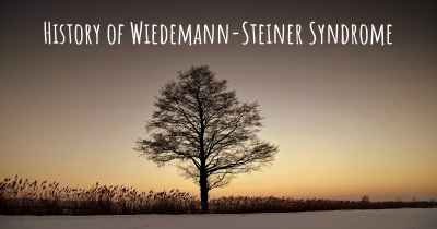 History of Wiedemann-Steiner Syndrome