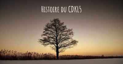 Histoire du CDKL5