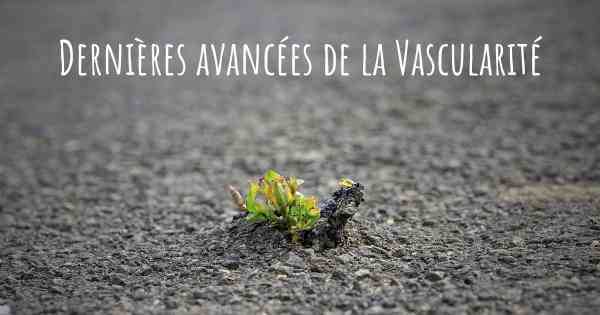 Dernières avancées de la Vascularité