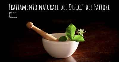 Trattamento naturale del Deficit del Fattore XIII