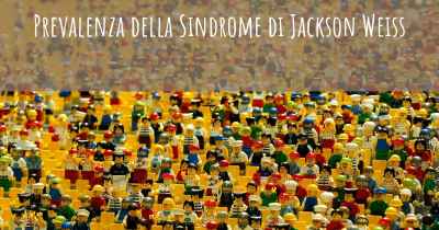 Prevalenza della Sindrome di Jackson Weiss