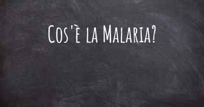 Cos'è la Malaria?