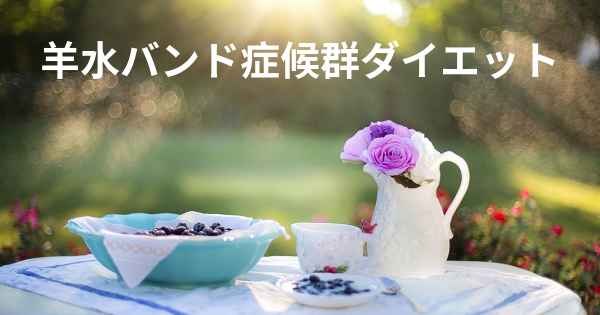 羊水バンド症候群ダイエット