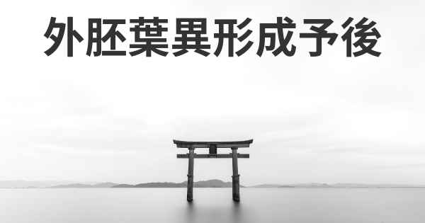 外胚葉異形成予後