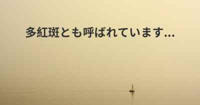 多紅斑とも呼ばれています...