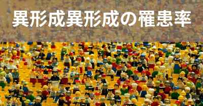 異形成異形成の罹患率