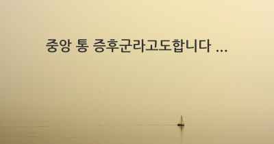 중앙 통 증후군라고도합니다 ...