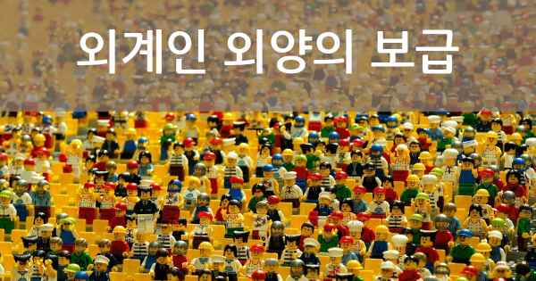 외계인 외양의 보급
